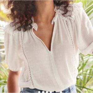 EVEREVE Roan + Ryan Cora Crochet Top
